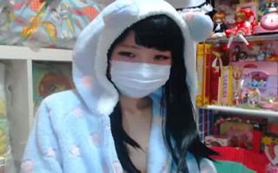 サブカルクソ女みたいな雰囲気の子がオナニー配信！